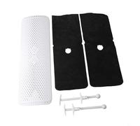 Déflecteur d'air AC pour systèmes de climatisation centrale, conçu pour les aérations latérales et de plafond avec flux d'air réglable et insert en coton filtrant la poussière (filtre à charbon-S)