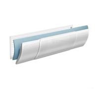 Déflecteur d'air AC pour systèmes de climatisation centrale, conçu pour les aérations latérales et de plafond avec flux d'air réglable et insert en coton filtrant la poussière (filtre à nion)