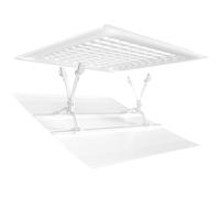 Déflecteur d'air conditionné central. Déflecteur de sortie pour climatiseur carré, garnitures de sortie d'air intégrées pour salle d'étude, salle de séjour, chambre à coucher