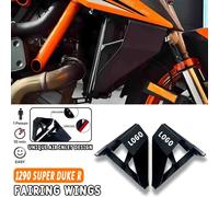 Déflecteur d'air d'aile de Spoiler de moteur, amortisseur avant, garniture de Modification d'ailes GP, pour 1290 SUPER DUKE / R / RR / EVO 2021 - 2024 Logo orange et blanc