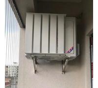 Déflecteur d'air en acier inoxydable pour climatiseur, protection contre le vent extérieur pour unités AC, couvercle décoratif en métal pour contrôle direct du flux d'air, économe en énergie et
