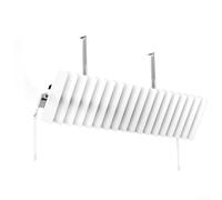 Déflecteur d'air mural pour climatisation, déflecteur de persienne réglable pour une protection directe contre les chocs, économe en énergie pour sortie d'air avec support de support, blanc, 20 x 85