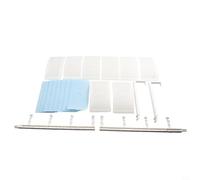 Déflecteur d'air mural pour climatiseur avec guide de débit d'air réglable à 8 feuilles, bouclier déflecteur de sortie ABS anti-soufflage direct, redirecteur d'air frais et (filtre en coton)