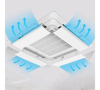 Déflecteur d'air pour aérations de plafond de bureau, ailes de climatiseur réglables, guide de vent microporeux en ABS pour empêcher l'air de souffler directement. Installation simple.