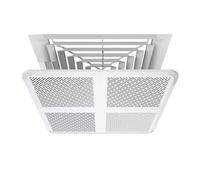 Déflecteur d'air pour climatisation, Déflecteur de vent réglable blanc climatiseur for les tailles multiples centrales à C.A(40x40cm/16x16")