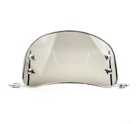 Déflecteur d'air pour moto - En ABS rigide - Protection contre le vent et les éléments hors route (rond fumé)