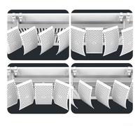 Déflecteur d'air pour ventilation de plafond conçu pour réduire le soufflage d'air direct et minimiser l'accumulation d'humidité pour plus de confort (filtre à anions)