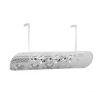 Déflecteur d'air réglable avec ventilateur pour climatiseur pour protéger de l'air froid direct et optimiser la circulation de l'air (blanc transparent)