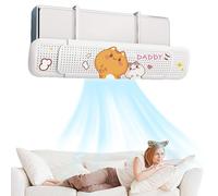 Déflecteur d'air réglable pour climatiseur avec impression de dessin animé - Impression de dessin animé, déflecteur de déflecteur de déflecteur de débit, pare-vent, déflecteur d'air froid rétractable