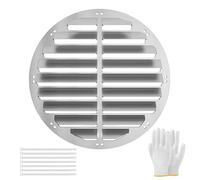 Déflecteur d'air rond en acier inoxydable pour unités extérieures - 50 cm - Protection pour climatiseur - Clôture - Guide du vent - Déflecteur anti-soufflage direct - Bouclier de compresseur