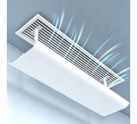 Déflecteur de Bouche d'Air pour Plafond, Climatisation Centrale, Direction d'Air Réglable pour Sortie Haute, Déflecteur Universel pour Climatiseur Maison/Bureau(123x20cm/48x8in)