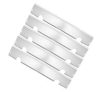 Déflecteur de chaleur pour grill, 17.09x2.99x2.09 pouces plaques de cuisson au barbecue légers, plaques de blindage thermique en acier inoxydable, couvercle de brûleur à flamme antiadhésif pour la fêt