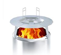 Déflecteur de chaleur pour poêle Solo Stove Bonfire de 49,5 cm, diffuseur de chaleur en acier inoxydable 304 avec poignée, capture et redirige la chaleur, élargit le rayon de chaleur pour extérieur