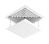 Déflecteur de Climatisation Centrale, Pare-Brise Réglable au Plafond, Déflecteur de Climatiseur de Bureau pour éviter Le Soufflage Direct du Vent Froid (Color : Chain style, Size : 40cm)