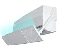 Déflecteur de climatisation dans une conception à trou fermé avec un déflecteur de climatisation rétractable réglable à plusieurs angles