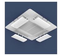 Déflecteur de climatisation Déflecteur d'aération de déflecteur de climatiseur de plafond de 4 pièces for la zone publique de bureau à domicile, grille de registre de climatiseur central de déflecteur