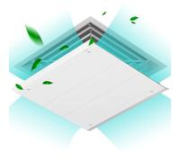 Deflecteur de Climatisation, Empêchent Le Soufflage Direct de L'air Froid, Housse de Pare-brise de Déflecteur de Climatiseur Réglable for La Maison, La Chambre à Coucher, Le Bureau