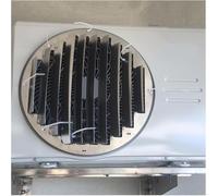 Déflecteur de climatisation en acier inoxydable pour unité extérieure, écran de clôture de protection de bouche de ventilation complète (Diamètre 48cm)