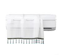 Déflecteur de climatisation réglable pour unités murales, diffuseur AC silencieux et coupe-vent avec support, installation à froid pour bouclier de redirection d'air pour bureau, hôtel, blanc, 100 x