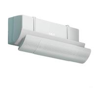 Déflecteur de climatisation télescopique réglable, design anti-vent, installation, compatible avec climatisation murale, direction du flux d'air réglable (filtre en coton)