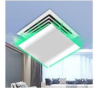 Déflecteur De Climatiseur À Angle Carré Réglable Pour Ventilation De Climatisation, Déflecteur De Ventilation Pour Plafond De Bureau Commercial, 30/45/60 Cm, Facile À Installer,Blanc,45x45cm,Frien