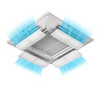 Déflecteur de climatiseur Central de Plafond,Déflecteur de Climatisation,Guide de Vent à Micro trou,Longueur Rétractable,Angle Réglable Librement,Convient pour le Bureau et la Famille (1 Pièce)