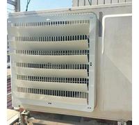 Déflecteur de climatiseur de Couverture d'unité ca extérieure,Déflecteur de volet de Sortie d'air en Acier Inoxydable Pare-Vent Anti-soufflage Direct,Grilles Defender du condensateur du compresseur