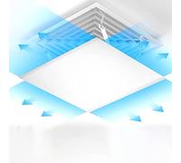 Déflecteur de climatiseur, déflecteur de sortie d'air direct carré, pare-vent, pare-vent, blanc/noir.(60x60cm)