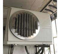 Déflecteur de climatiseur extérieur,Écran de clôture de protection d'aération en acier inoxydable,Guide de vent de pare-brise anti-soufflage direct,Couvercle de protection du condenseur à chaleur AC