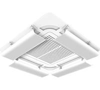 Déflecteur de climatiseur for climatisation centrale au plafond 4 pièces déflecteur pare-brise de climatisation anti-soufflage direct facile à installer (Size : 20x40cm/8x16in)