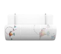 Déflecteur de climatiseur mural pour rediriger le flux d'air, 90 x 27 cm, PP + ABS + tuyau en acier, installation facile sans perçage, compatible avec la plupart des climatiseurs intérieurs