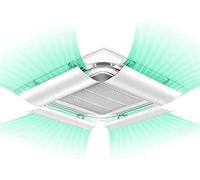 Déflecteur de climatiseur pour climatisation centrale au plafond, déflecteur de climatisation empêchant l'air froid de souffler droit, angle réglable, anti-condensation, paquet de 4, 40 cm