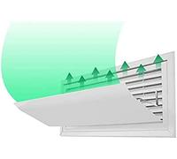Déflecteur de climatiseur pour climatisation centrale, déflecteur d'air AC réglable adapté au registre et à la grille du climatiseur central, empêche l'air froid de souffler droit, longueur