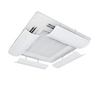 DéFlecteur de Climatiseur pour Climatiseur Central, ABS LéGer et Souple et Flexible, Installation Simple, Vent Guide Microporeux, EmpêChe L''air de Souffler Droit(1 Pièce) (90CM/1PC)