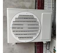 AMZZHAO Déflecteur pour climatiseur extérieur – Housse universelle condenseur, pare-vent inox