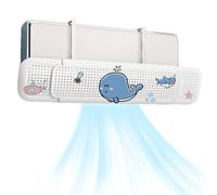 Déflecteur de débit pour climatiseur de dessin animé - Déflecteur de débit pour climatiseur - Pare-vent rétractable - Déflecteur d'air froid pour unité murale AC