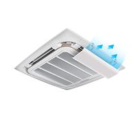 Déflecteur de direction du vent, aile de climatiseur réglable pare-brise de climatisation divisé anti-soufflage direct, pour registre et grille de climatiseur central