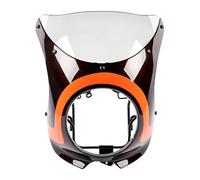 Déflecteur De Pare-Brise pour Kawasaki pour Z900RS 2018-2025 Carénage De Phare Capot Avant Masque Pare-Brise Accessoires De Moto Moto Pare Brise(Red-CLR)