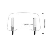 Déflecteur de pare-brise pour moto, extension réglable, ajustement universel, Upgrade-Clear
