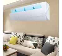 Déflecteur de Pare-brise Télescopique pour Climatiseur - Angle Réglable pour éviter de Souffler Droit - Convient à Différentes Hauteurs - Matériau ABS (Modèle étanche creux)