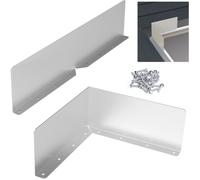 Déflecteur De Pluie Pour Gouttière De Noue, Lot De 2 Pare-Éclaboussures En Aluminium, Pour Angles De Toiture Bardeaux