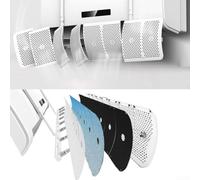 Déflecteur de sortie de climatiseur réglable 8 pour systèmes muraux avec filtres optionnels pour éviter le soufflage direct d'air froid et la condensation (filtre à charbon)