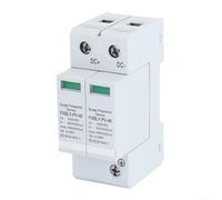 Déflecteur de surtension photovoltaïque DC 2P 40 kA 1000 V pour installations solaires, module enfichable avec montage sur rail DIN, boîtier PC ignifuge pour protéger contre les coups de foudre et les