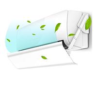 Déflecteur de vent anti-soufflage droit pour climatisation, pare-brise télescopique pour bureau à domicile Déflecteur d'air de climatisation rétractable anti-soufflage droit,81_86CM