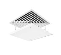Déflecteur de vent carré central 30/45/60 cm, pare-brise, déflecteur de sortie de climatisation pour machine de plafond, machine de plafond anti-coup direct universel