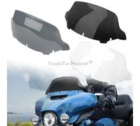 Déflecteur de vent de carénage de pare-brise de moto de 10.5 pouces pour Harley Touring Electra Street Glide Tri Glide 2014-plus tard Black windshield