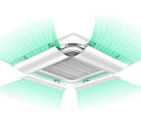 Déflecteur de vent de climatisation, pare-vent de sortie de climatisation centrale, pare-vent à soufflage direct anti-air froid 4 pièces