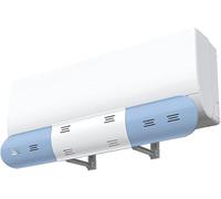 Déflecteur de vent de climatisation rétractable, déflecteur de vent de soufflage anti-direct, conception multi-trous murale réglable