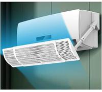 Déflecteur de vent de climatisation rétractable mural, déflecteur de vent à conception de trou dense anti-soufflage direct