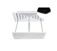 Déflecteur de vent de climatiseur central, anti-soufflage direct, déflecteur de couverture de guide de vent, adapté à la sortie d'air carrée de l'unité de plafond, blanc